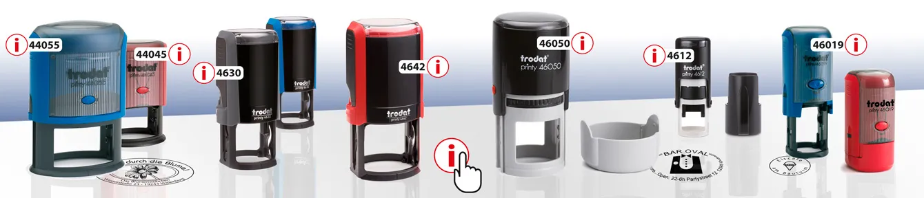 Bannière Trodat Printy Line ronde