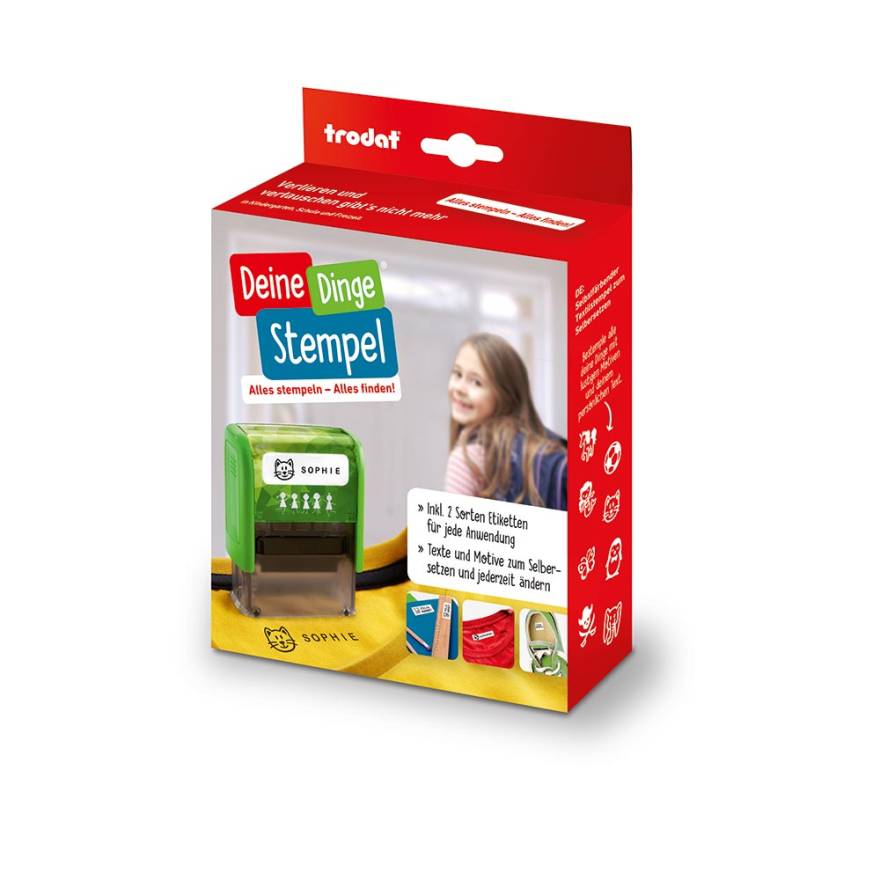 Vue avant de ton tamponDeinDingeStempel