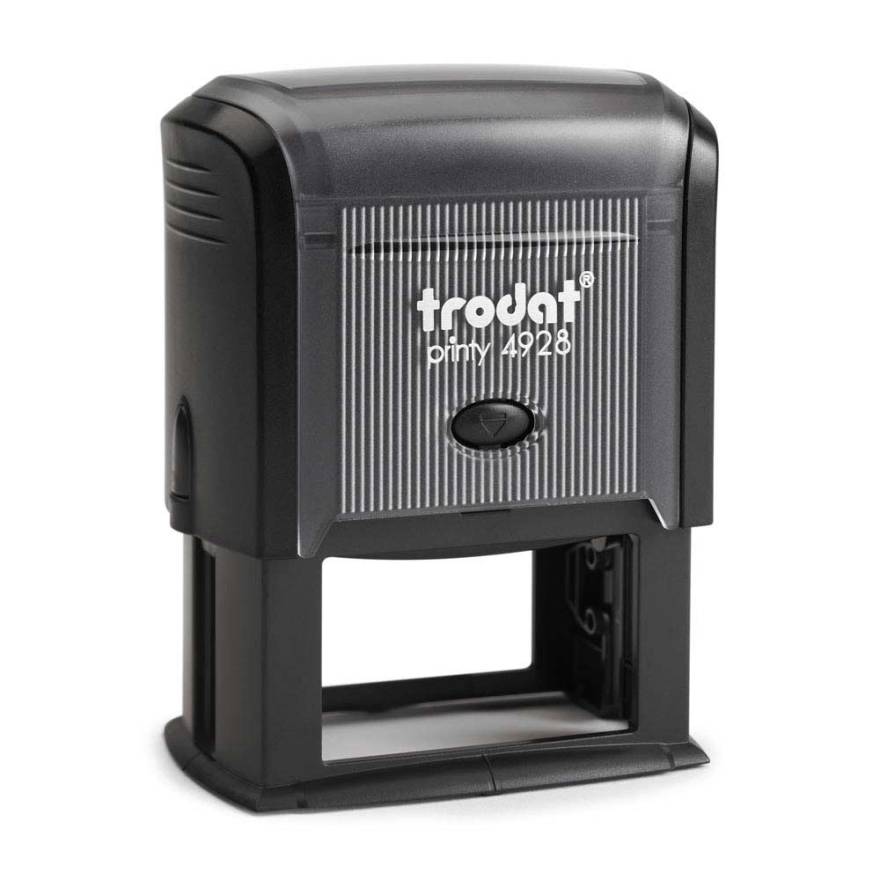 Trodat Printy 4928 Vista frontale nera - eco nero