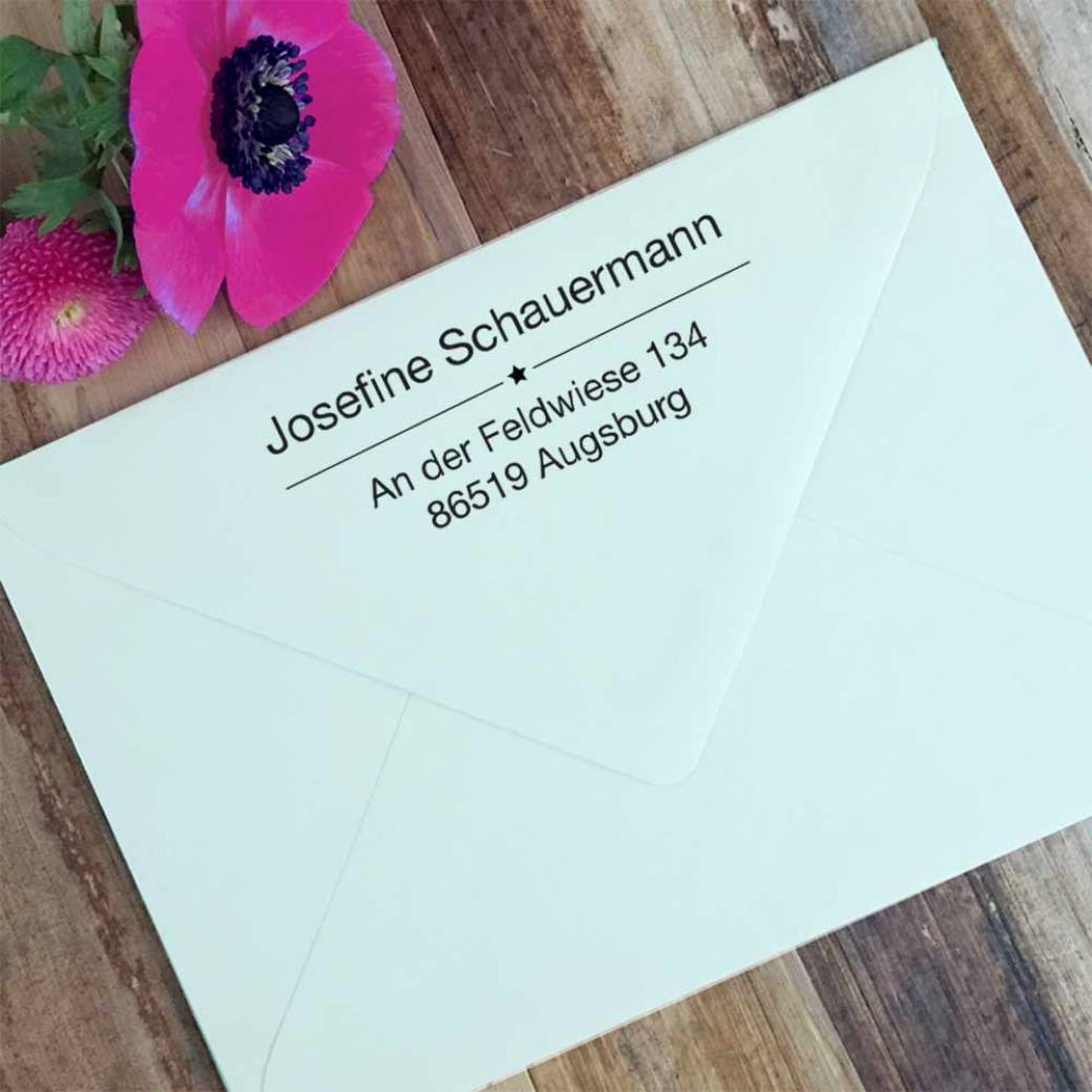 Tampon en bois étoile