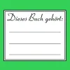 Holzstempel Dieses Buch gehört