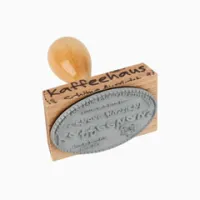 Tampon en bois 70x50 mm ovale