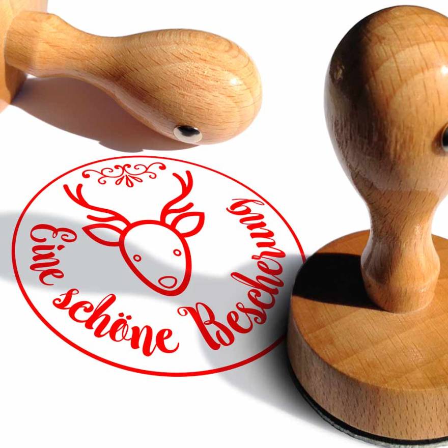 Timbro motivi Natale Una bella benedizione