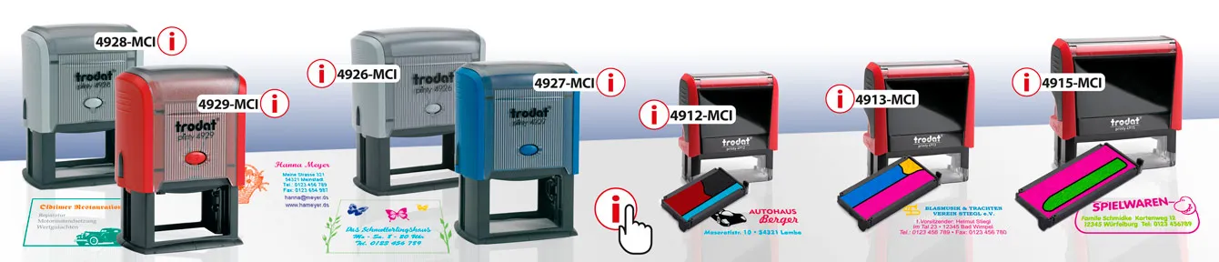 Bannière Trodat Printy Line MCI