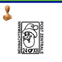 Timbro in legno Natale 30x40mm