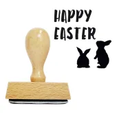 Tampon en bois Joyeuses Pâques