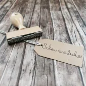 Timbro in legno "È bello che tu ci sia"