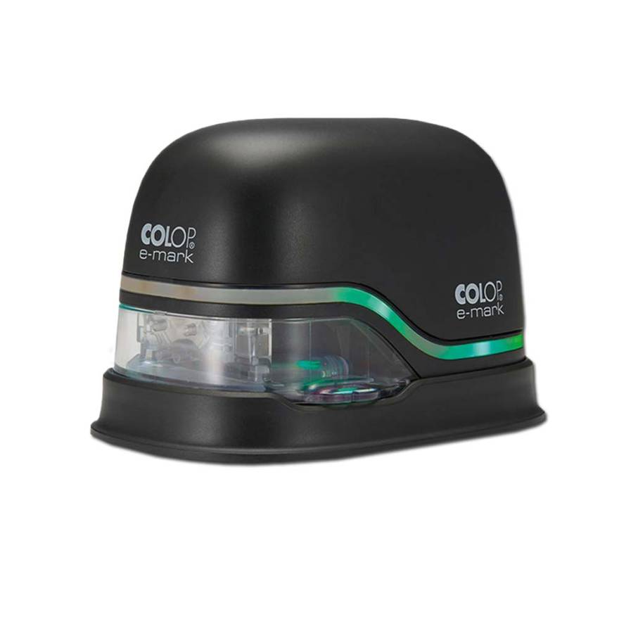 Colop e-mark ist ein tragbarer, digitaler Stempel, der es ermöglicht, verschiedene Texte oder Grafiken jederzeit und überall zu erstellen. Mit seiner benutzerfr - schwarz Colop e-mark ist ein tragbarer, digitaler Stempel, der es ermöglicht, verschiedene Texte oder Grafiken jederzeit und überall zu erstellen. Mit seiner benutzerfr - schwarz
