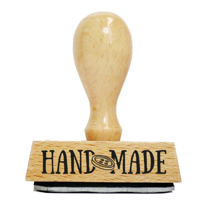 Handgefertigter Holzstempel 1
