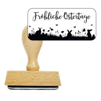 Stempel aus Holz mit dem Aufdruck "Frohe Ostertage". Stempel aus Holz mit dem Aufdruck "Frohe Ostertage".