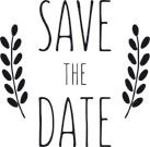 Tampon en bois Save the date 3 aperçu Tampon en bois Save the date 3 aperçu