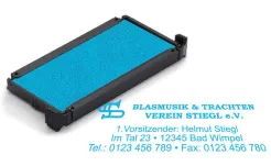 Hochwertiger Stempel für Ersatzkissen.