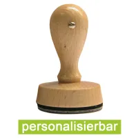 Herzförmiger Holzstempel