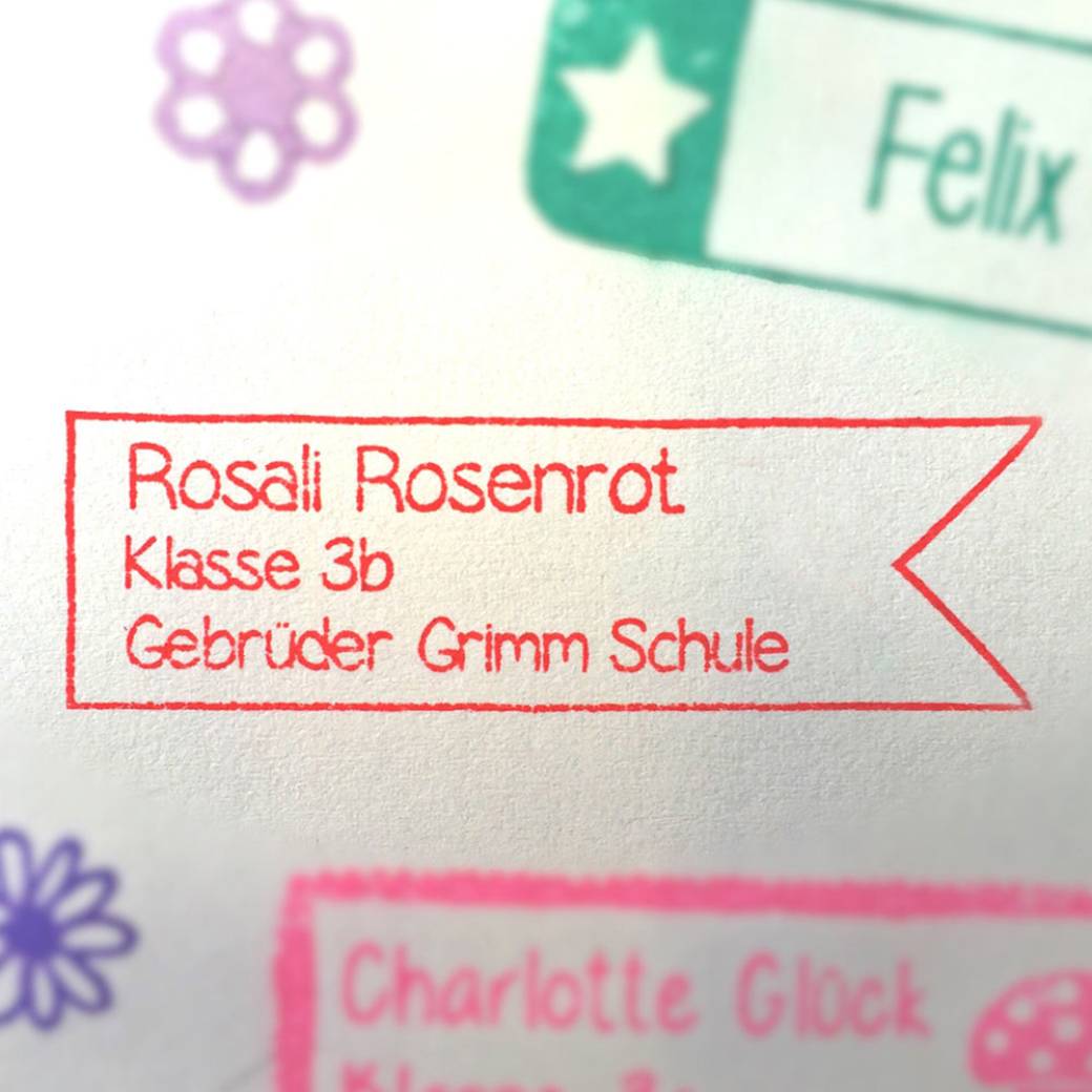 Tampon en bois Drapeau 2