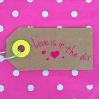 Tampon en bois Love is in the air