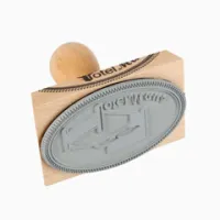 Tampon en bois 90x60 mm ovale Tampon en bois 90x60 mm ovale