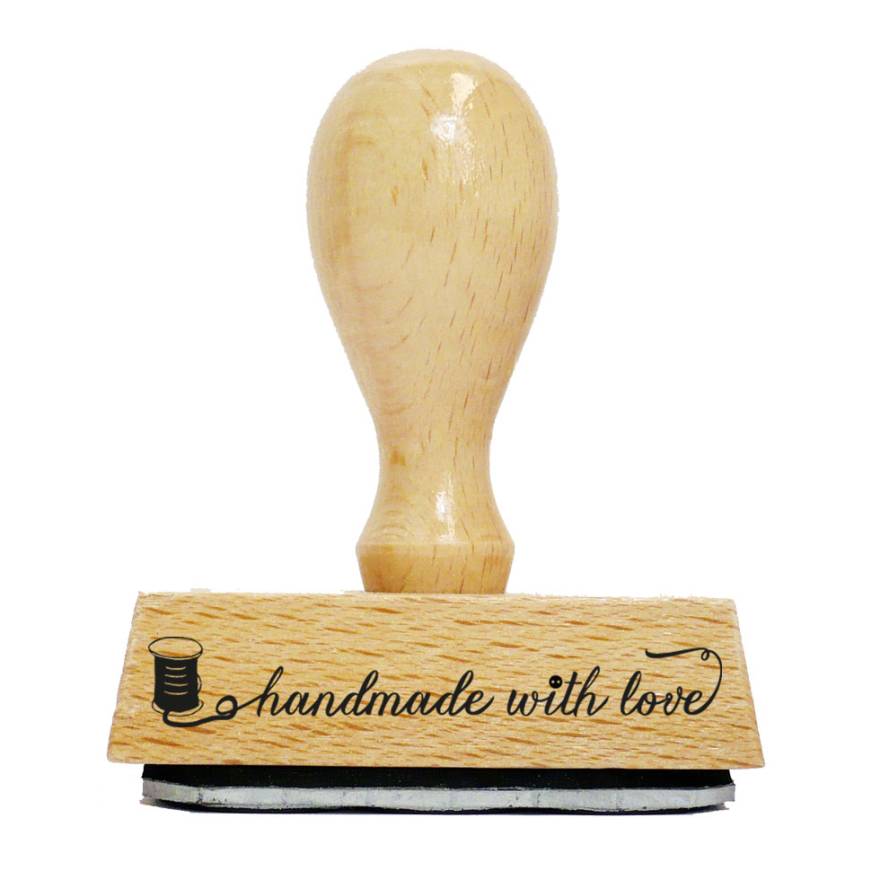 Timbro in legno fatto a mano 3