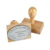 Timbro in legno 70x50 mm ovale Timbro in legno 70x50 mm ovale