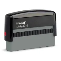 Trodat Printy 4916 ist ein praktischer und vielseitiger Stempel, der sich hervorragend für den täglichen Einsatz eignet. Er zeichnet sich durch sein kompaktes D