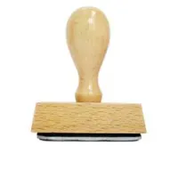 Tampon en bois Ce livre appartient