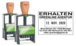 Green Line Dater --> Timbro Datario Green Line