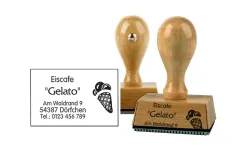 Holzstempel eckig - Bild